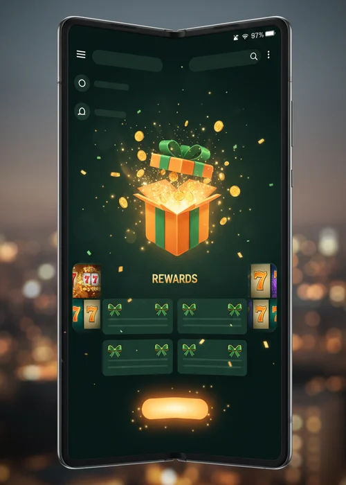 Surf Casino vibrant bonus banner featuring welcome offer, mobile promotions, and VIP rewards, set against a dynamic Australian beach theme